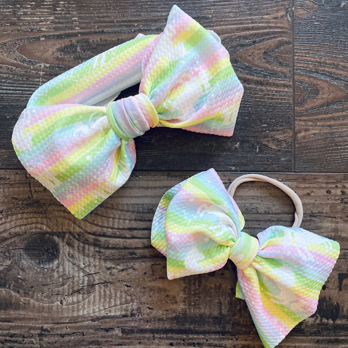 Simply Ellie Pink Gingham Ribbon Bow